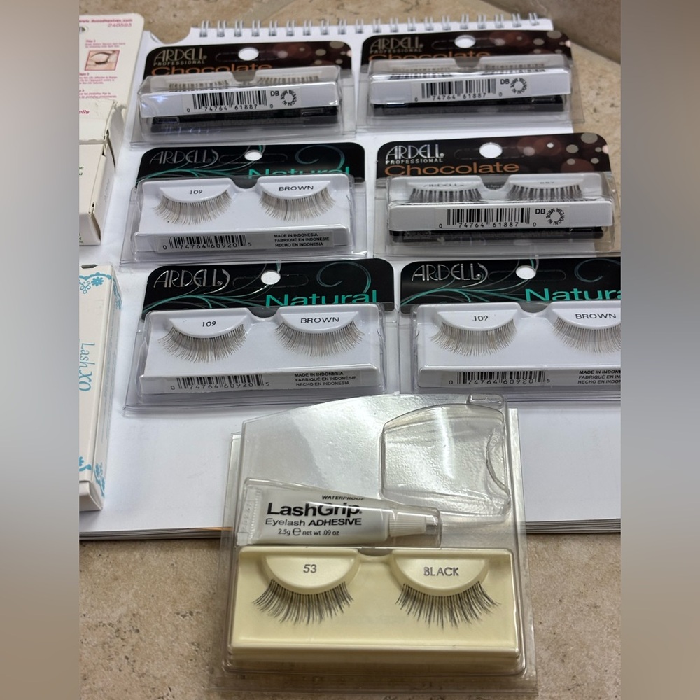 New unopened Assorted Eyelash and Adhesive Glue sets